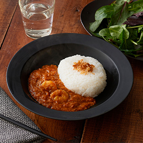 エビとトマトのシーフードカレー