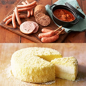 【送料無料】ドゥーブルフロマージュとソーセージセット