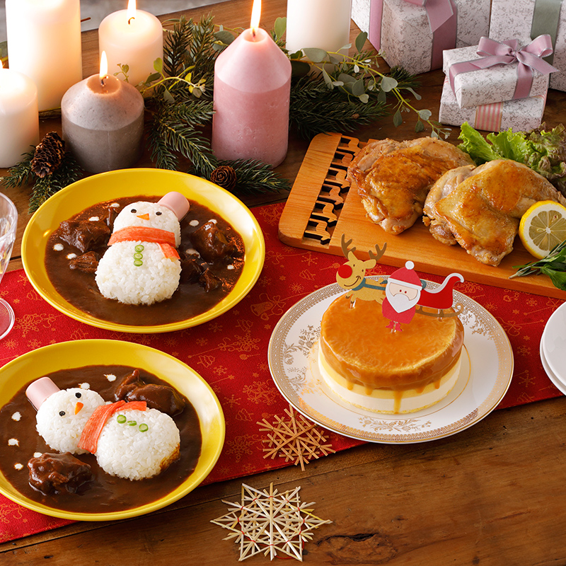 スフレプリンのクリスマスパーティーセット