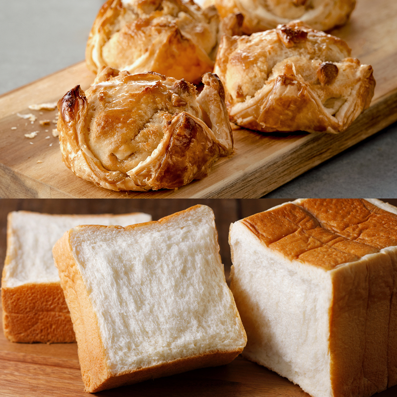 スコーンフィと生クリーム食パンのセット