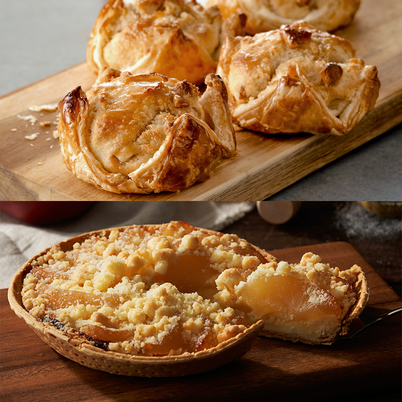 スコーンフィとアップルパイのセット