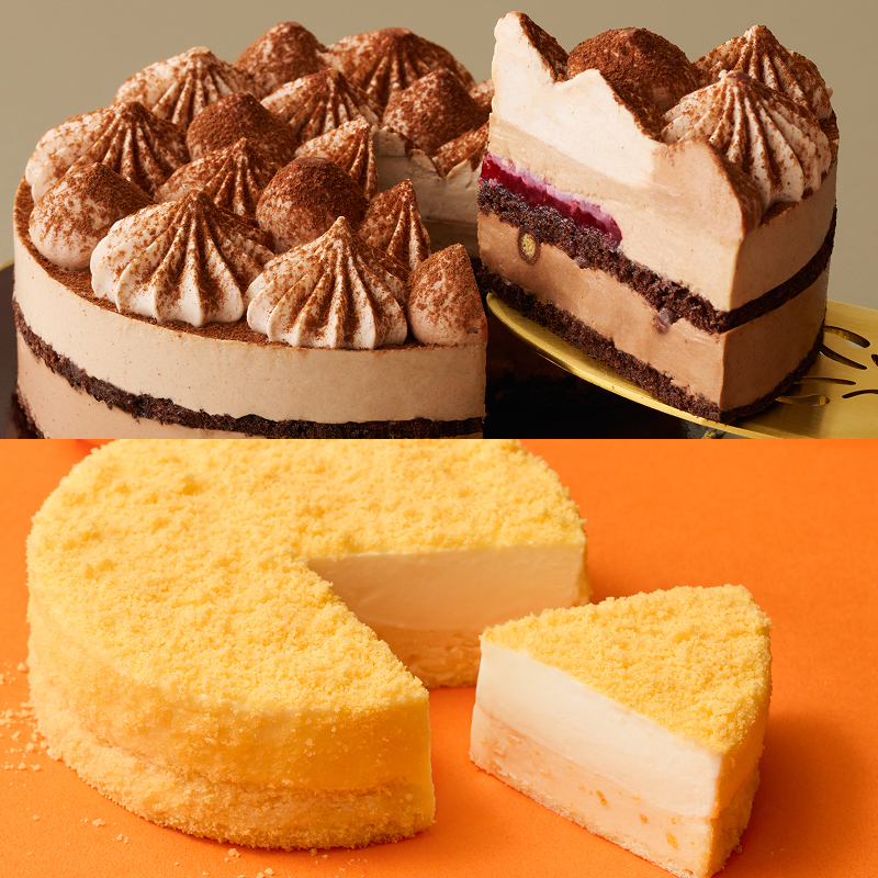 ショコラとみかんのケーキセット