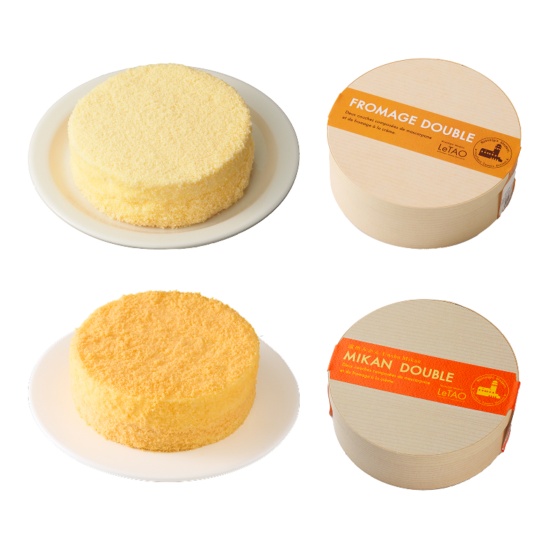 ドゥーブル食べ比べセット(ドゥーブルフロマージュ+みかんドゥーブル)
