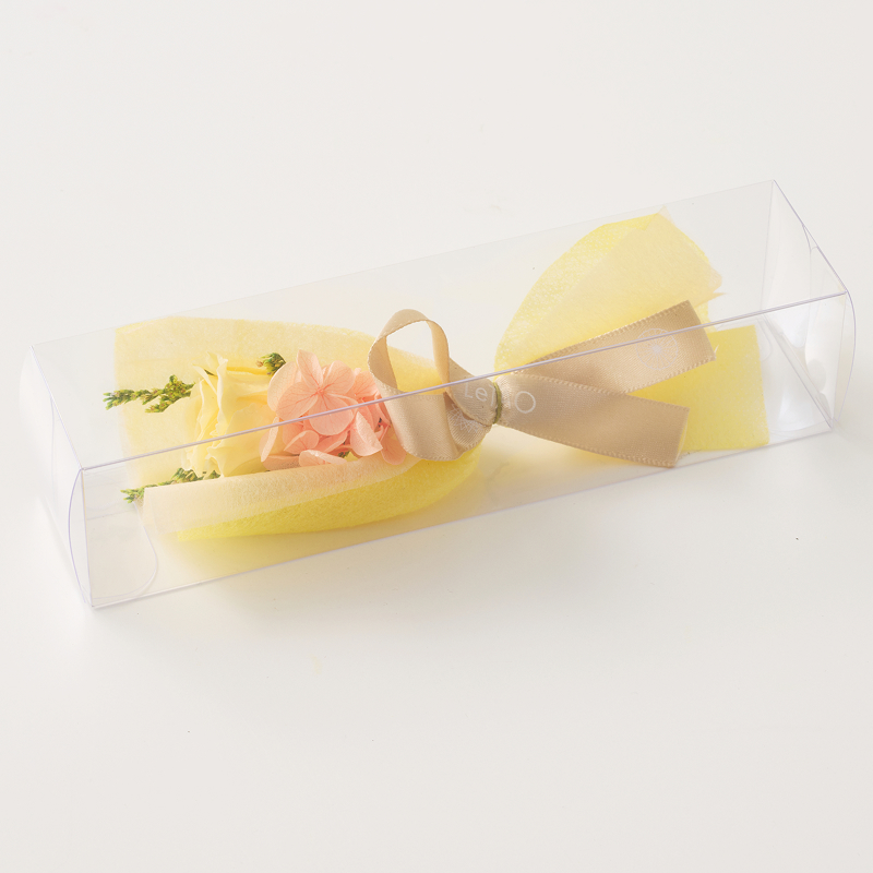 フラワーイエローブーケと選べる季節のケーキ