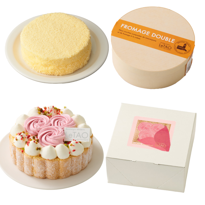 ドゥーブルと季節のケーキペアA