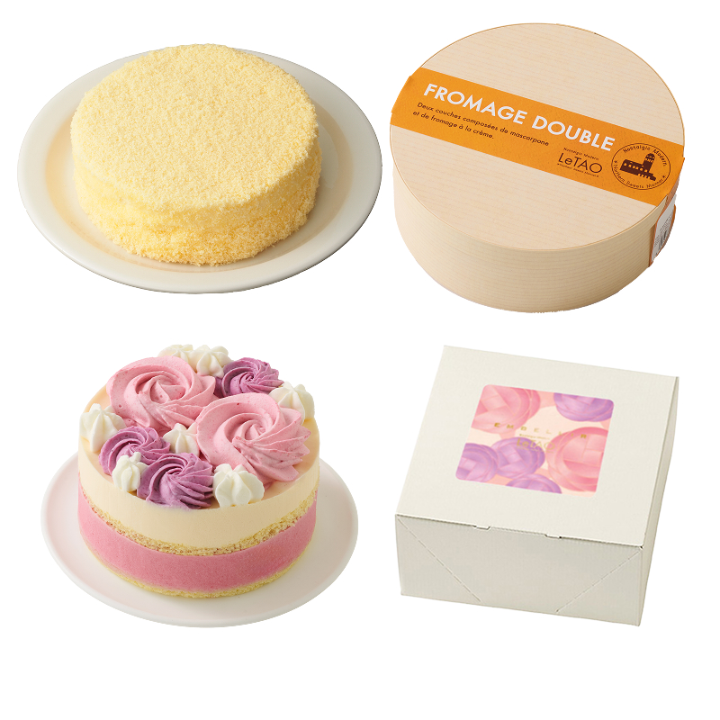 ドゥーブルと季節のケーキペアB