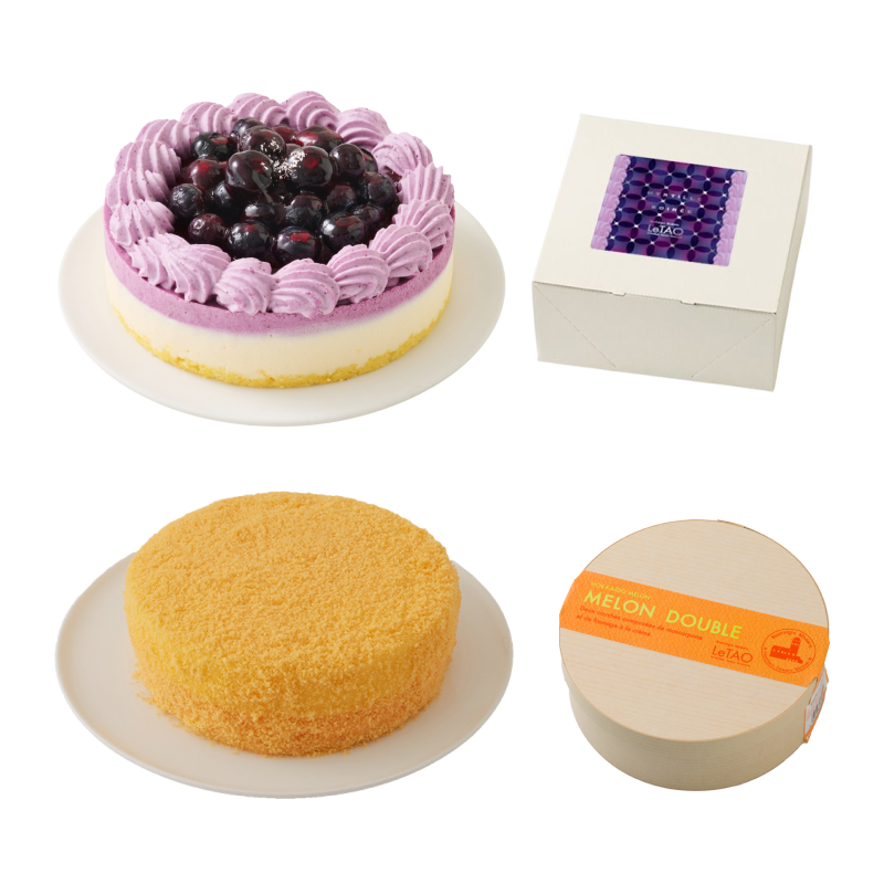フルーツチーズケーキペア
