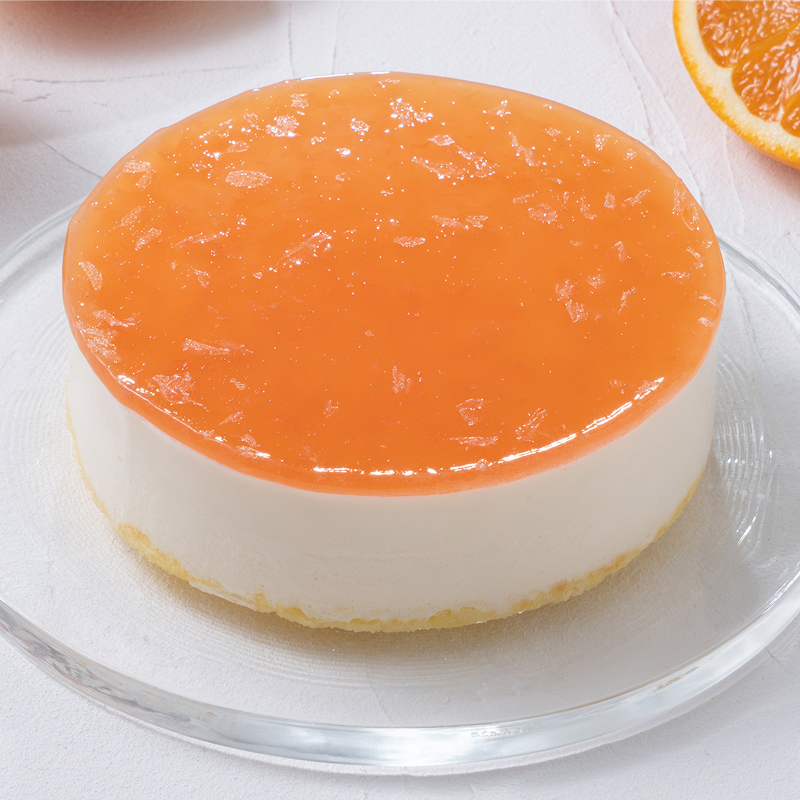 雪マンゴーとオレンジのケーキセット