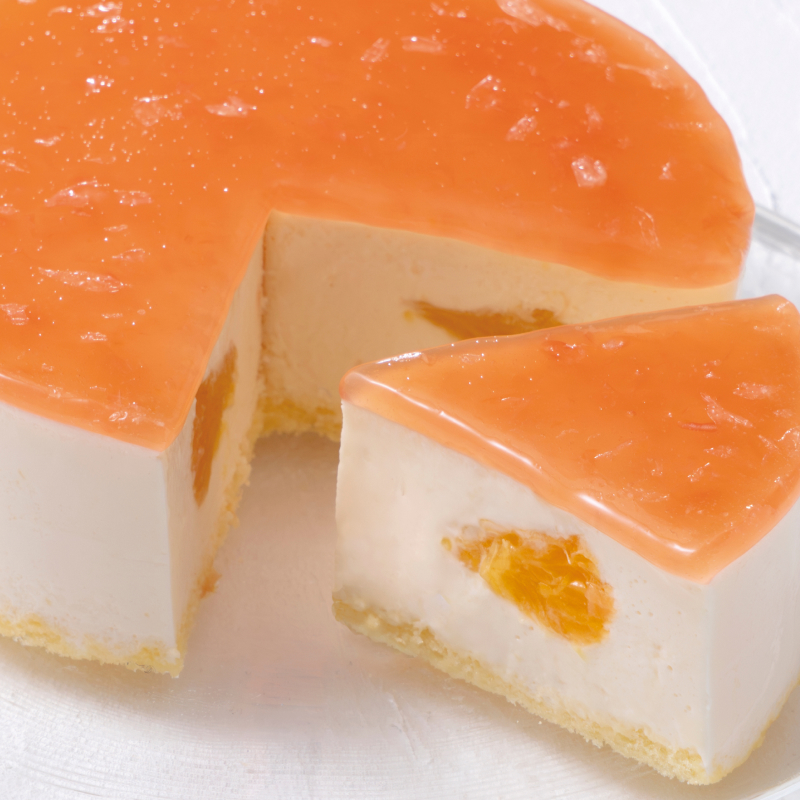 雪マンゴーとオレンジのケーキセット