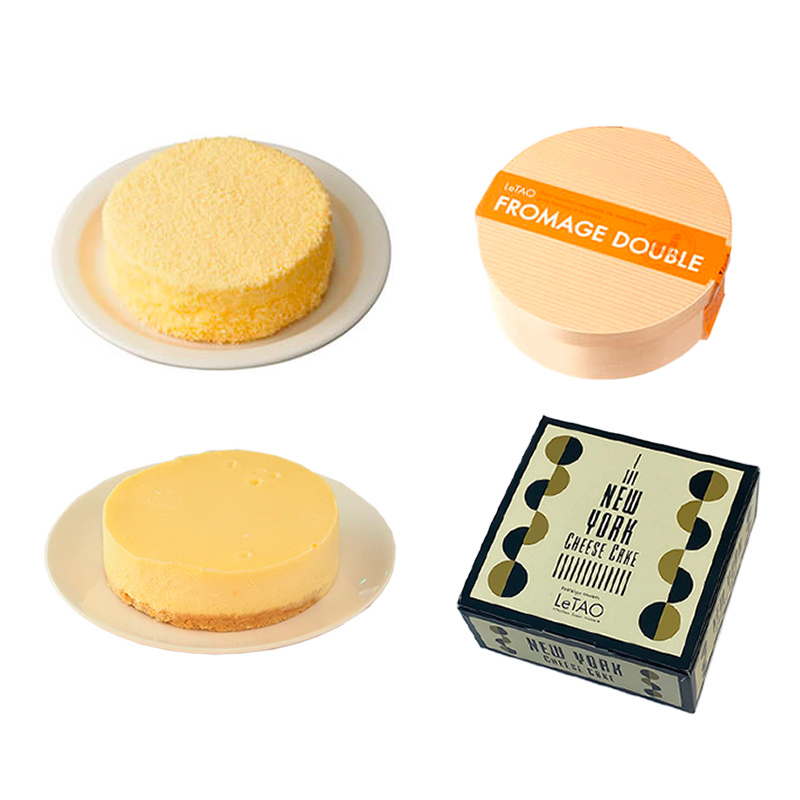 ドゥーブルとニューヨークチーズケーキの食べ比べセット