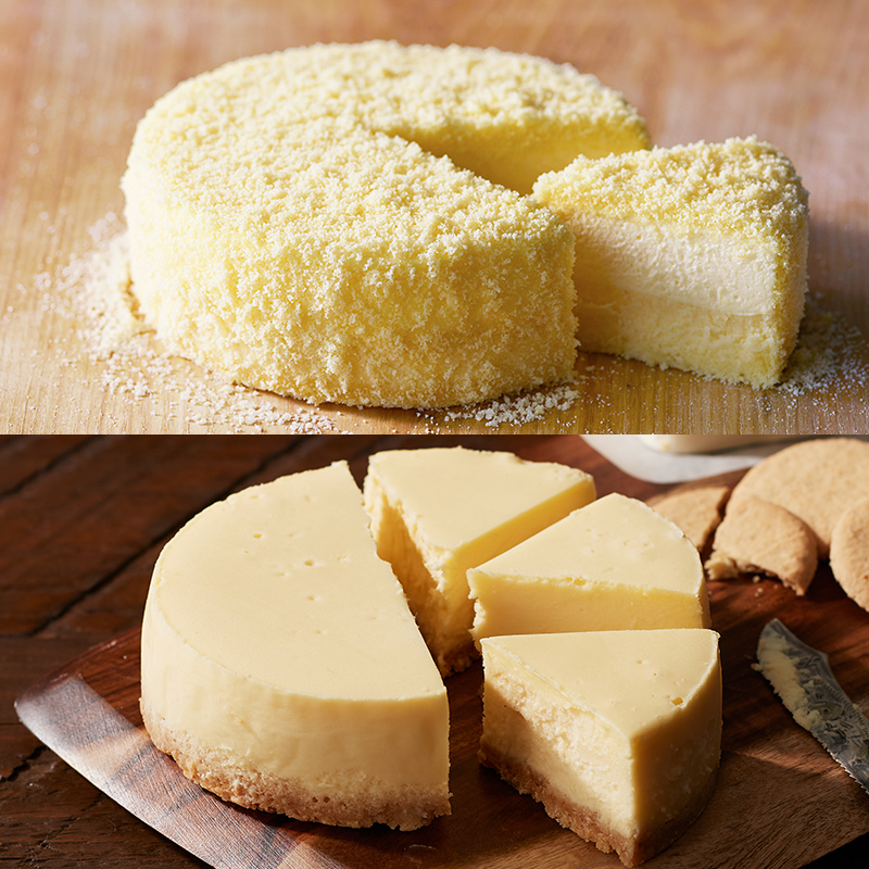 ドゥーブルとニューヨークチーズケーキの食べ比べセット