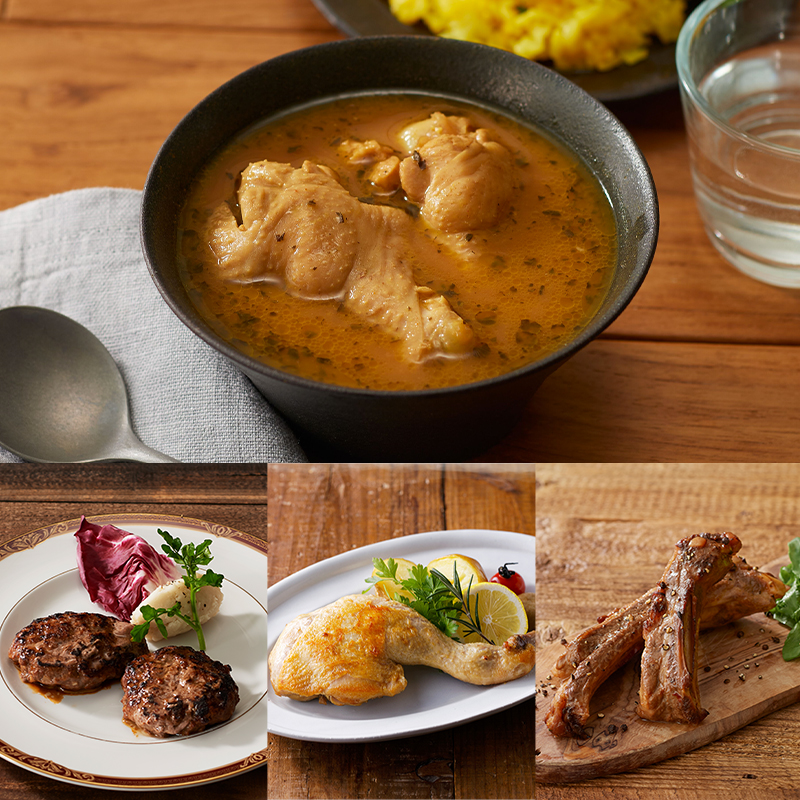 3種の肉とスープカレーセット