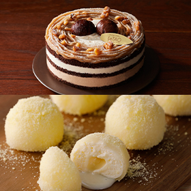 マロンとチーズのスイーツペア