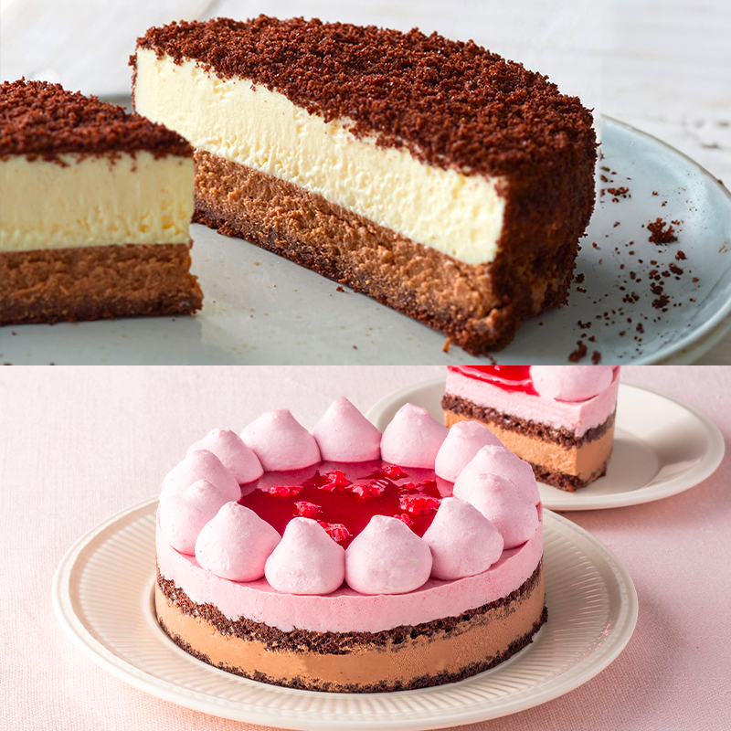 ショコラとベリーのケーキペア