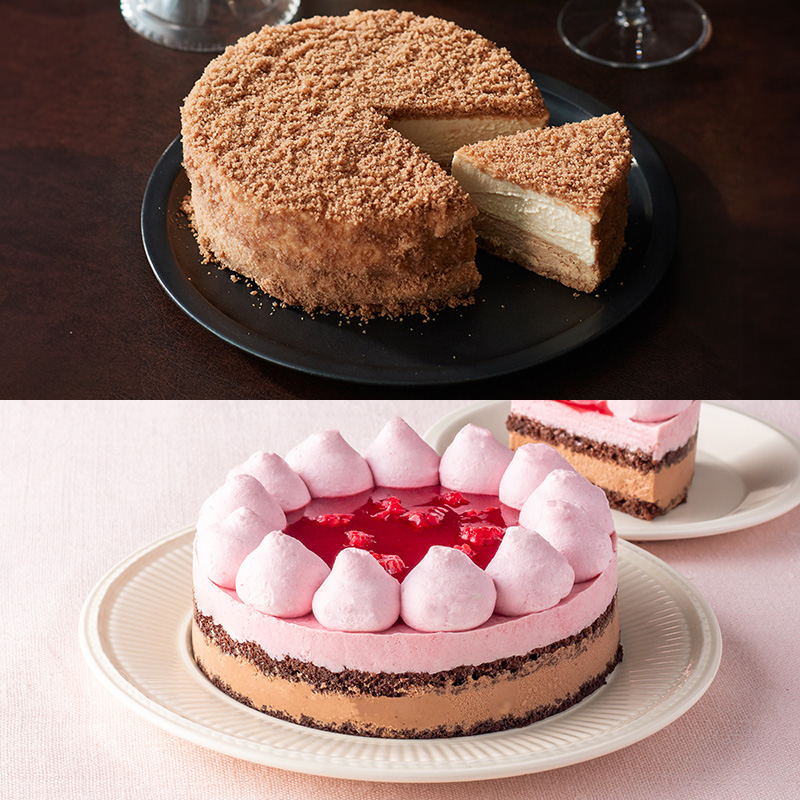 ナッツとベリーのケーキペア