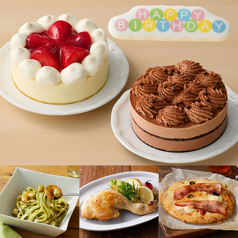 選べるケーキとバースデーデリカセット