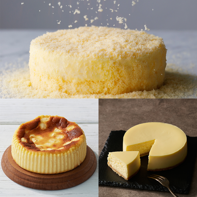 3種のチーズケーキ食べ比べセット