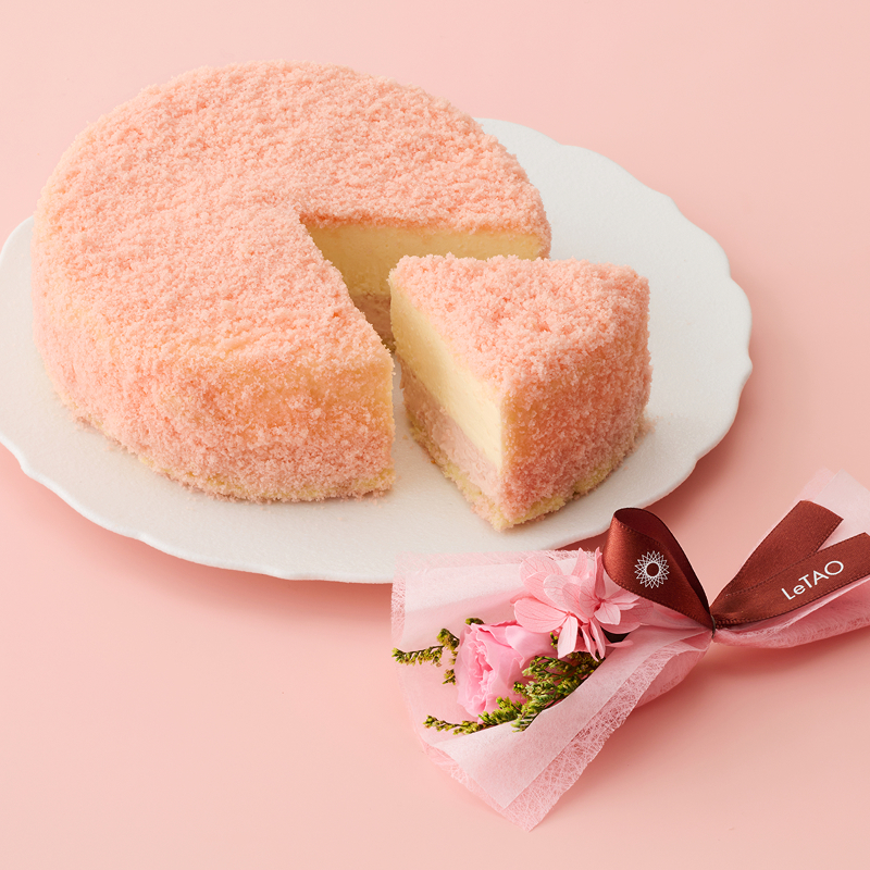 フラワーピンクブーケと選べるドゥ―ブル