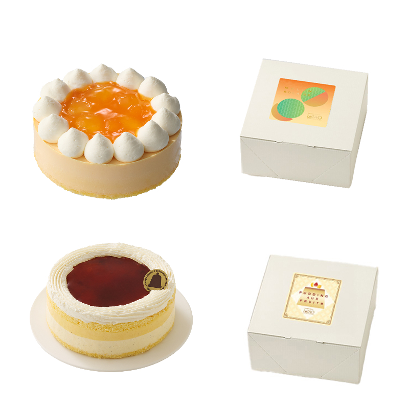 プリンとメロンのスイーツペア
