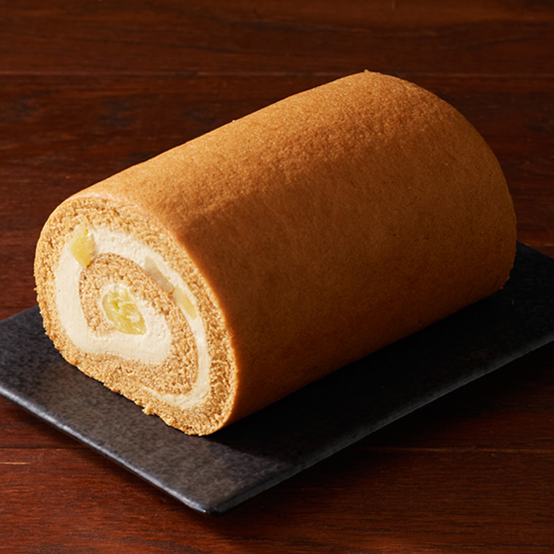 ほうじ茶とおいものロールケーキ