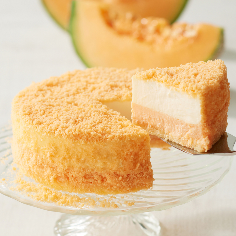 マンゴーとメロンのケーキペア