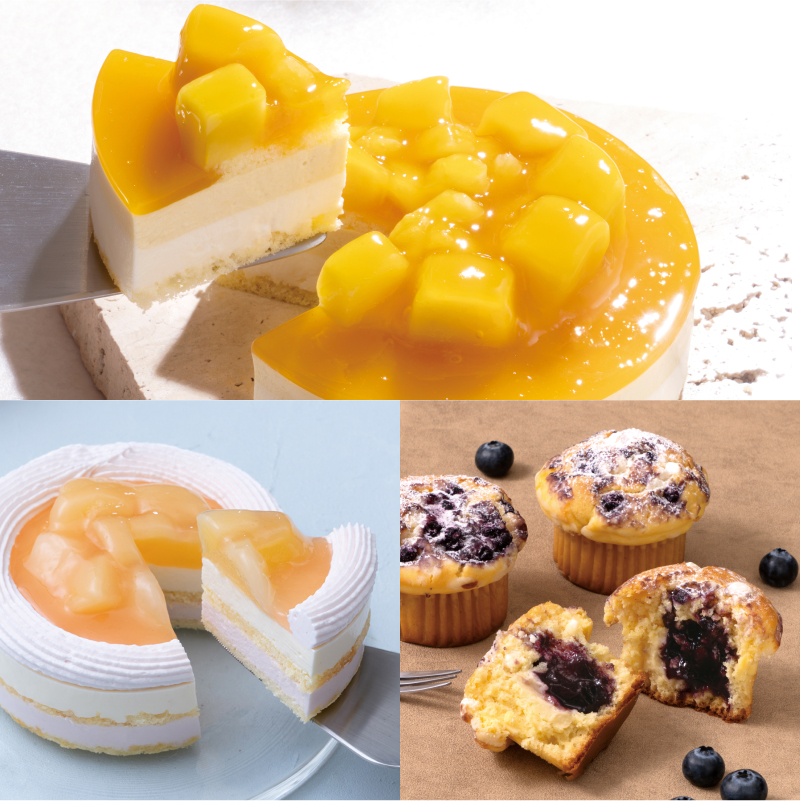真夏のケーキセット