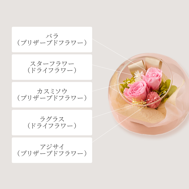 アンベリールと選べるフラワーギフト