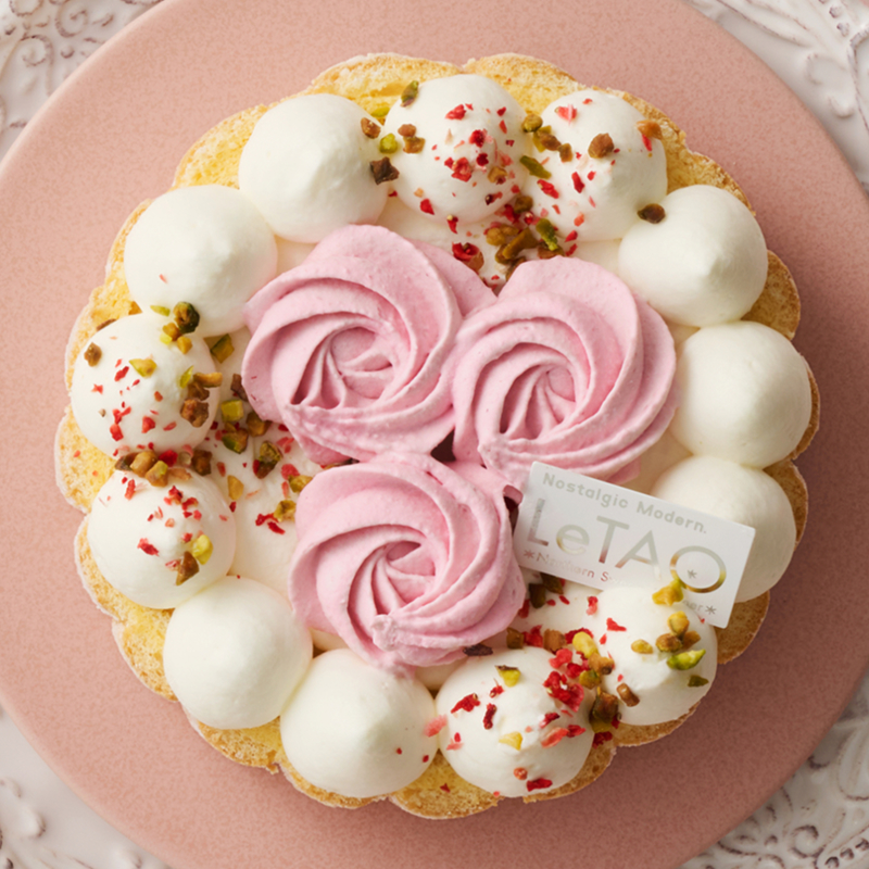 ピンクブーケとスプリングケーキデュオ