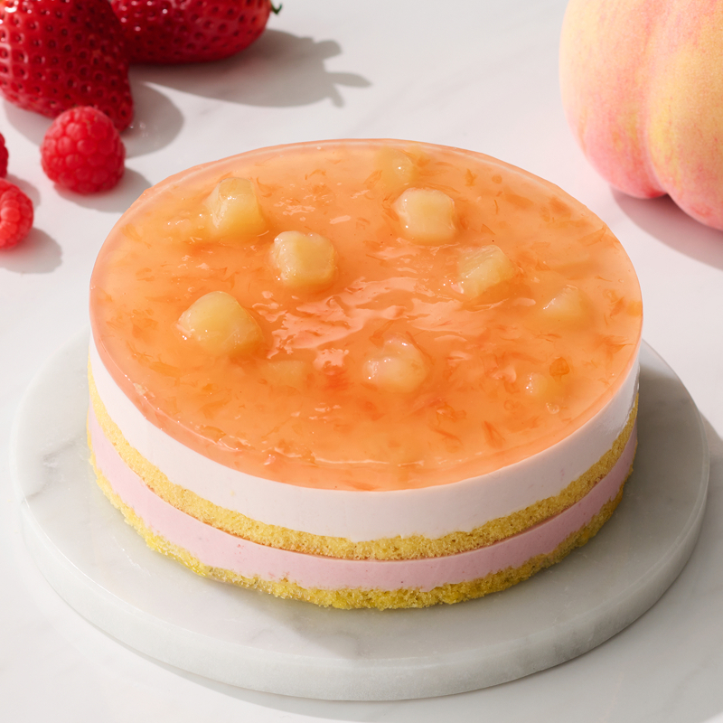 ピンクブーケとスプリングケーキデュオ