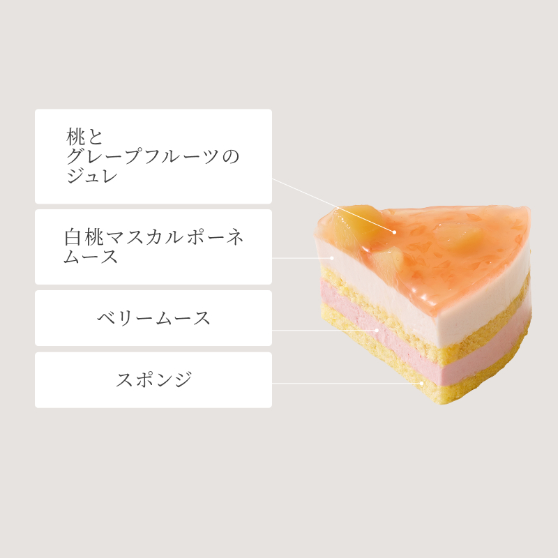 ピンクブーケとスプリングケーキデュオ