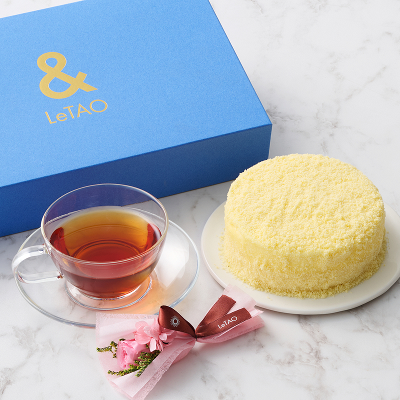 ピンクブーケ付き &LeTAO ドゥーブルフロマージュギフト