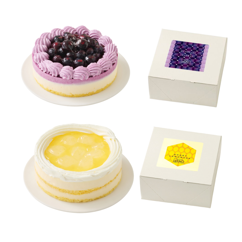ブルーベリーとレモンのケーキペア