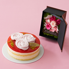 母の日フラワーギフトフルール ローズ＋キューブ | 【ルタオ公式