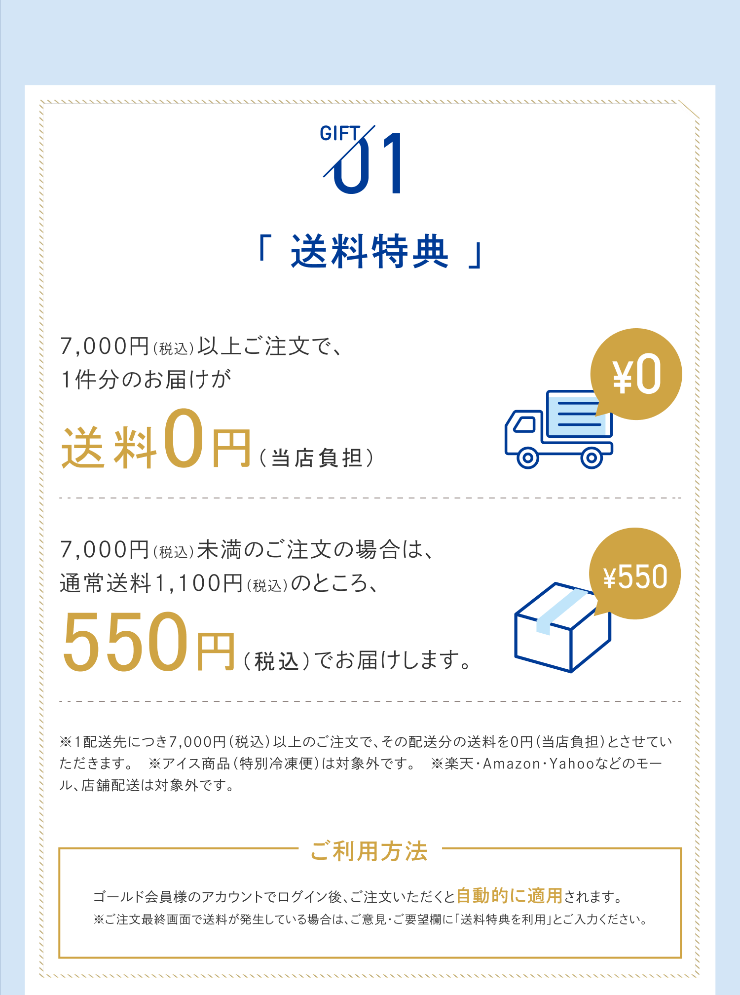 送料特典内容