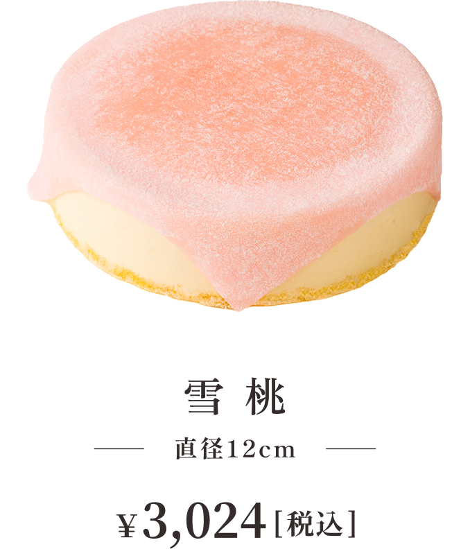 雪 桃 直径12cm ¥3,024