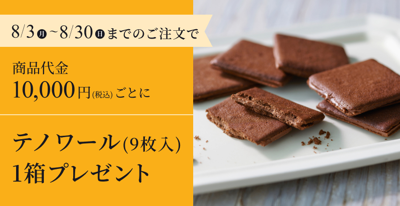 期間限定 テノワール1箱プレゼント
