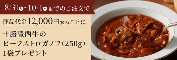 ビーフストロガノフ1袋プレゼント
