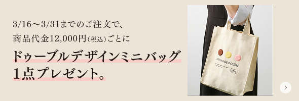 ドゥーブルデザインミニバッグプレゼント