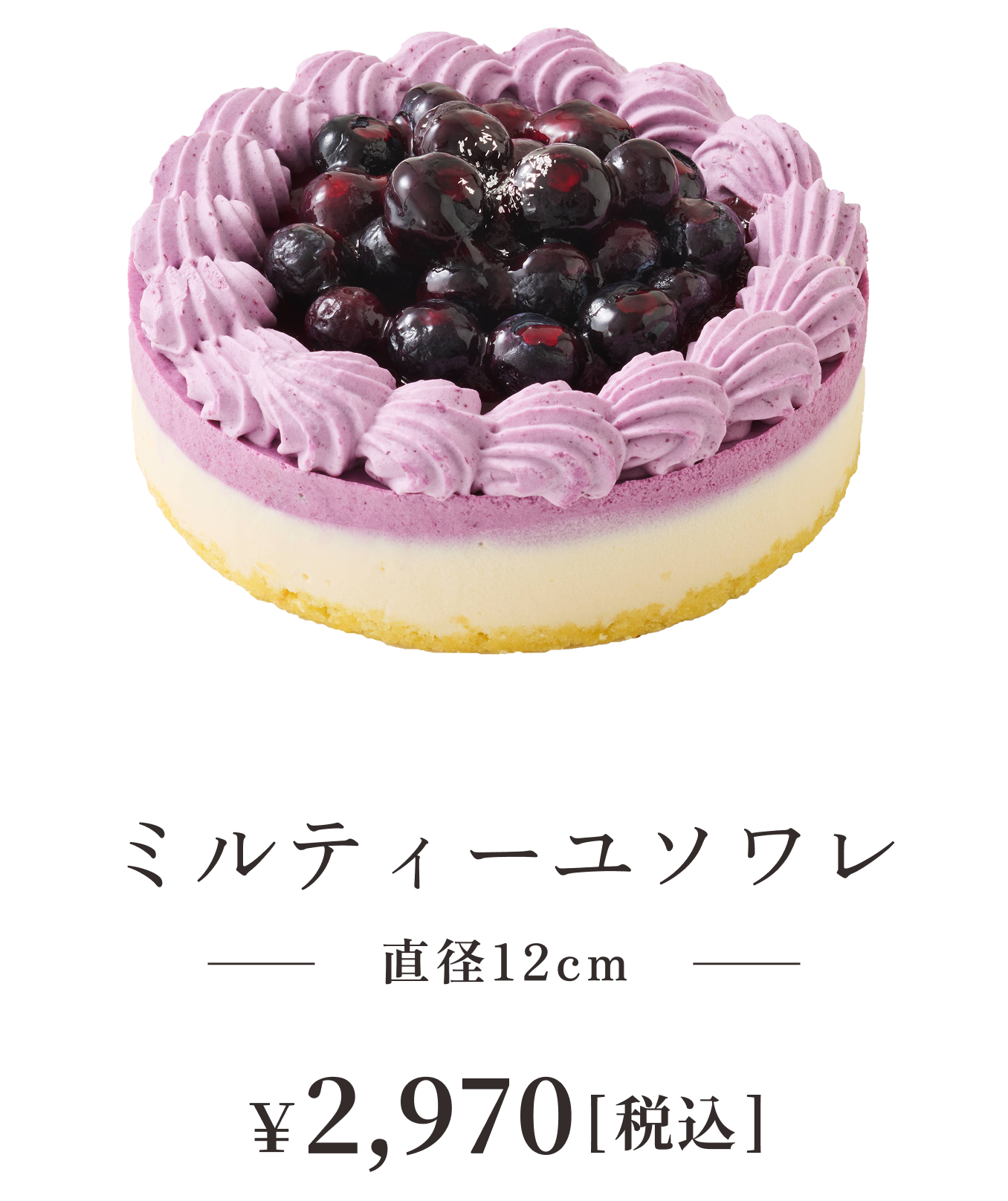 ミルティーユソワレ 直径12cm ¥2,970税込