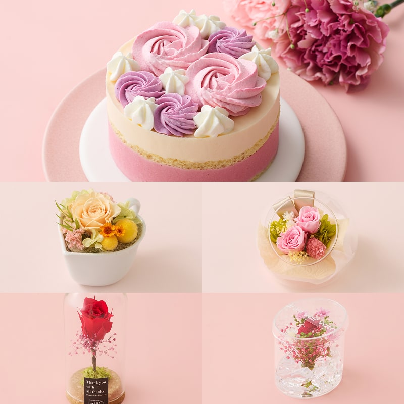 アンベリールと選べるフラワーギフトの画像